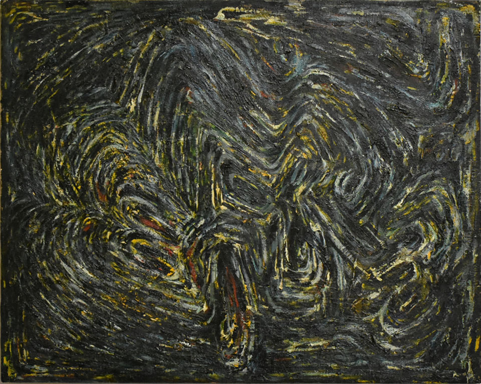 宮脇愛子「work」1957年 油彩