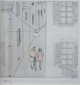 風間完パリ時代1-路地