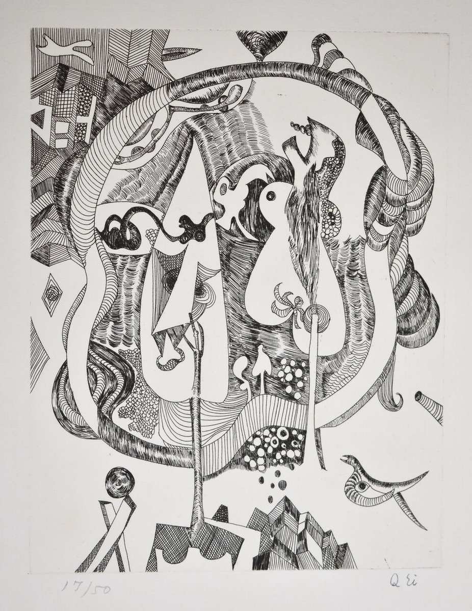 瑛九‗銅版画‗No.16 (1)