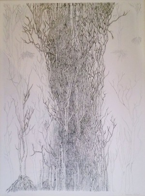 駒井哲郎「大きな樹」