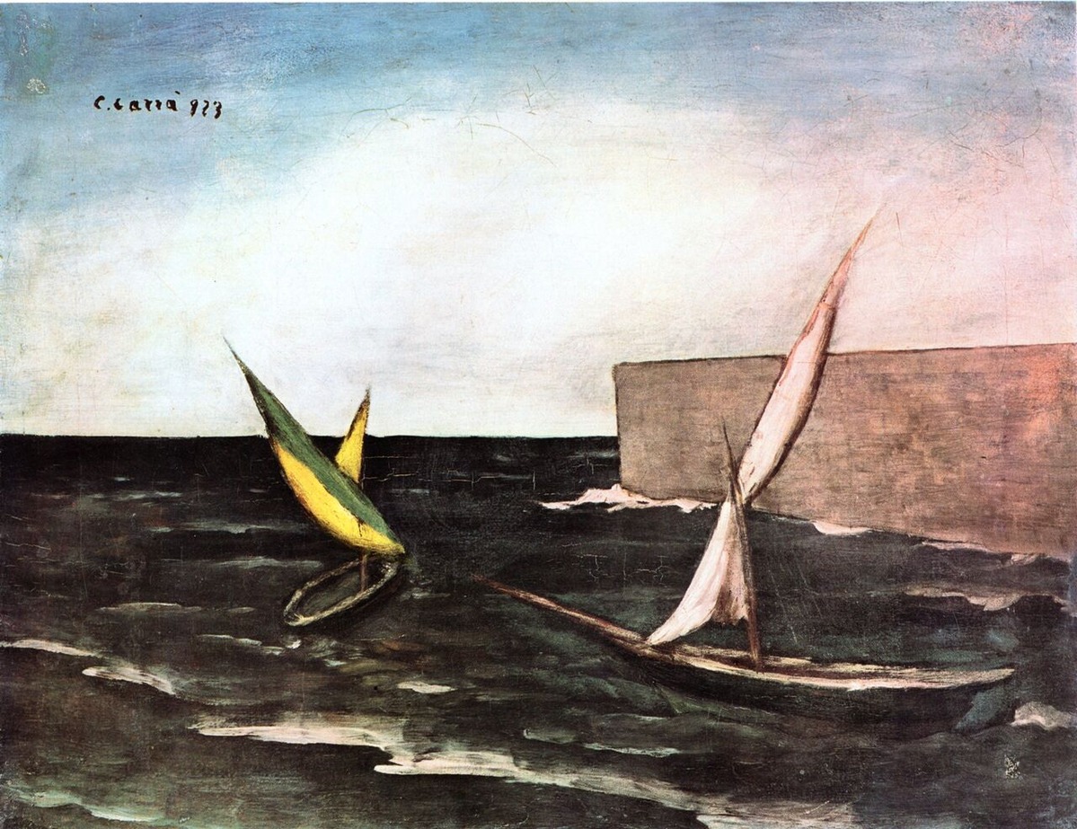 図3：カッラ《港の帆船》