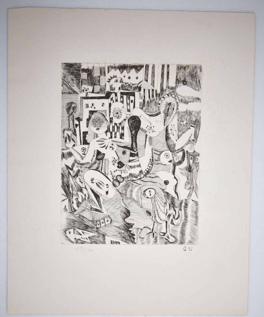 瑛九‗銅版画‗No.15 (2)