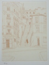 風間完パリ時代1-モンマルトルの階段