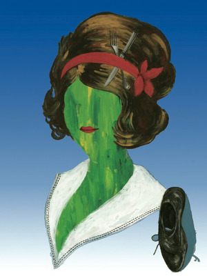 「女性と紳士靴」