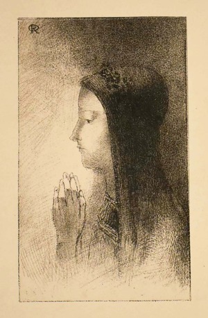 オディロン・ルドン「感傷的な騎士道」