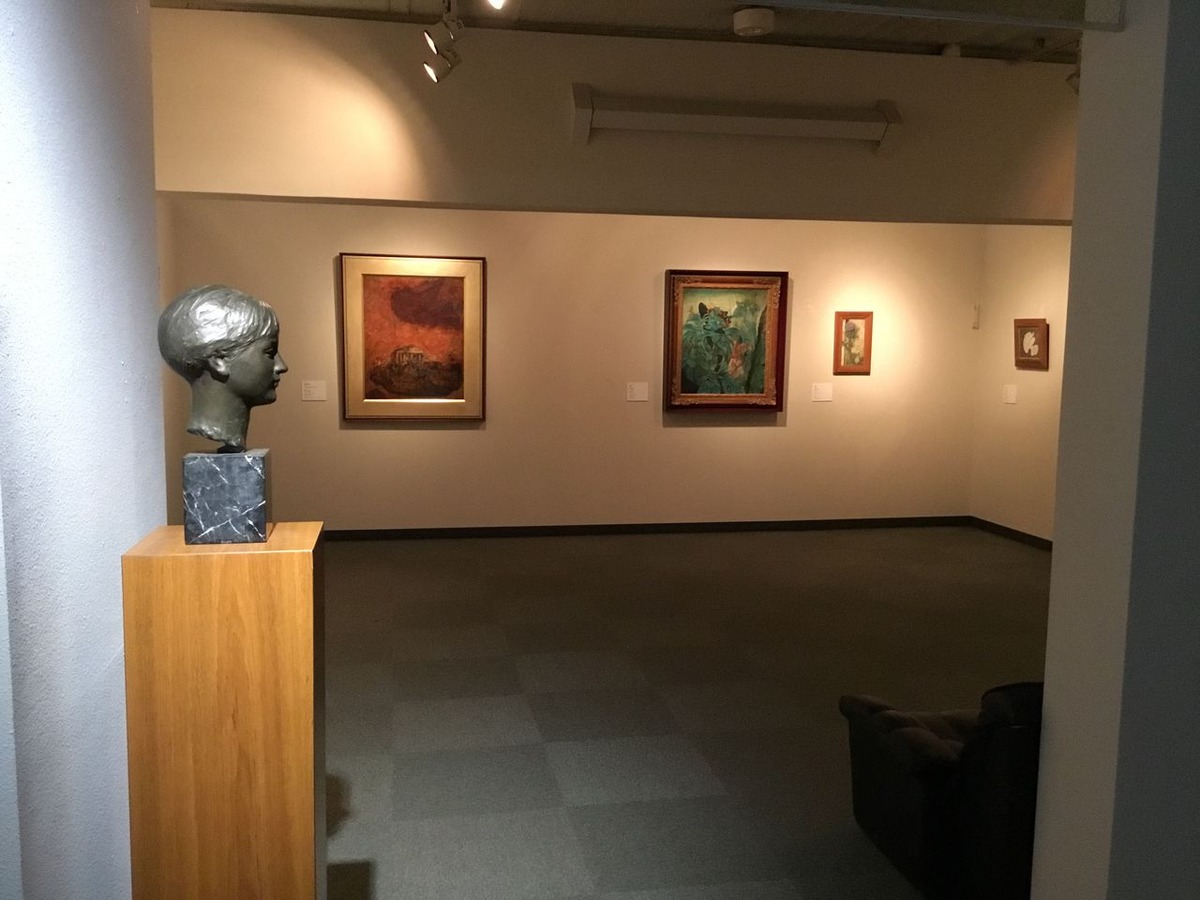 ・「竣介のアトリエを訪れた画家たち1」より