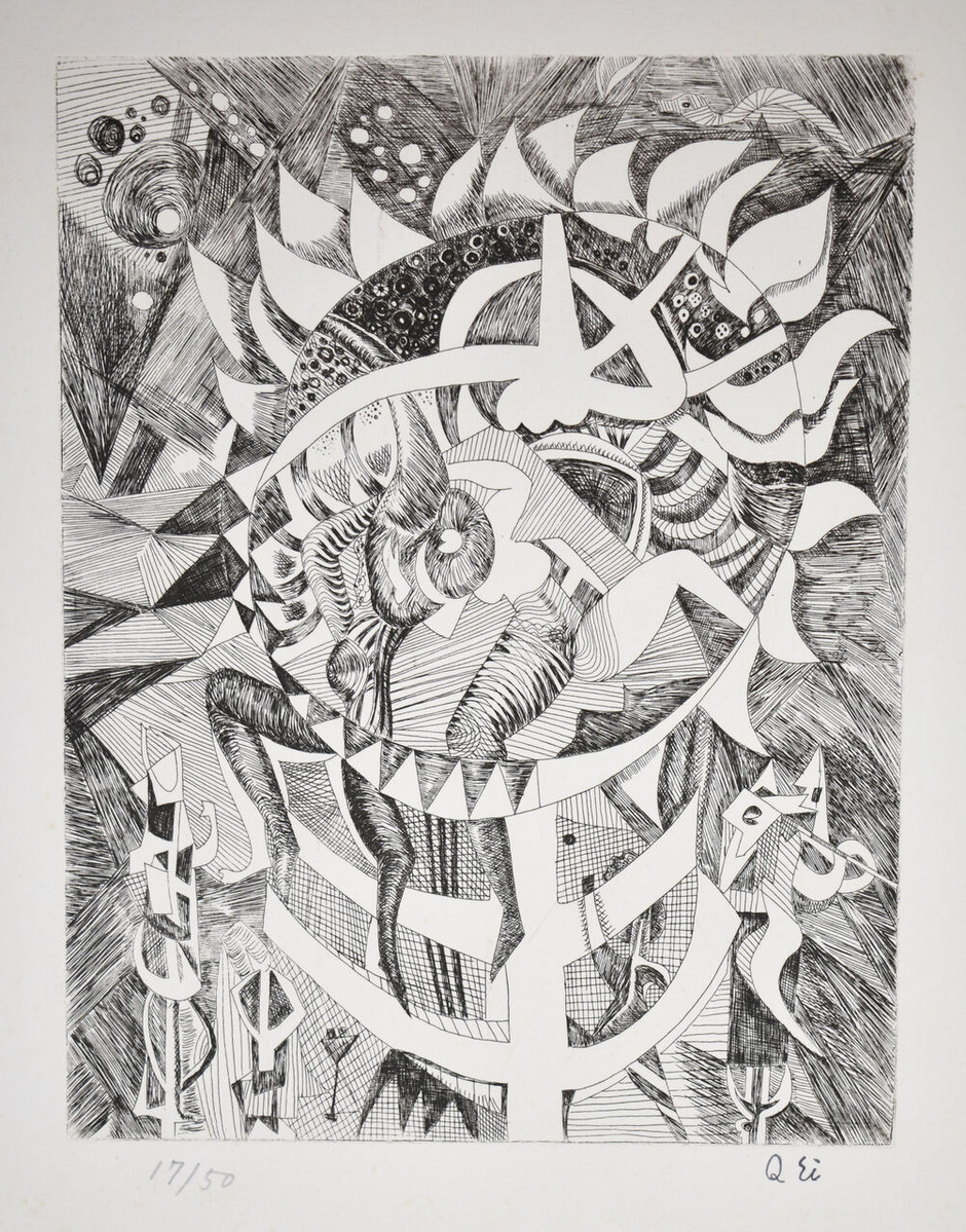 瑛九‗銅版画‗No.11 (1)