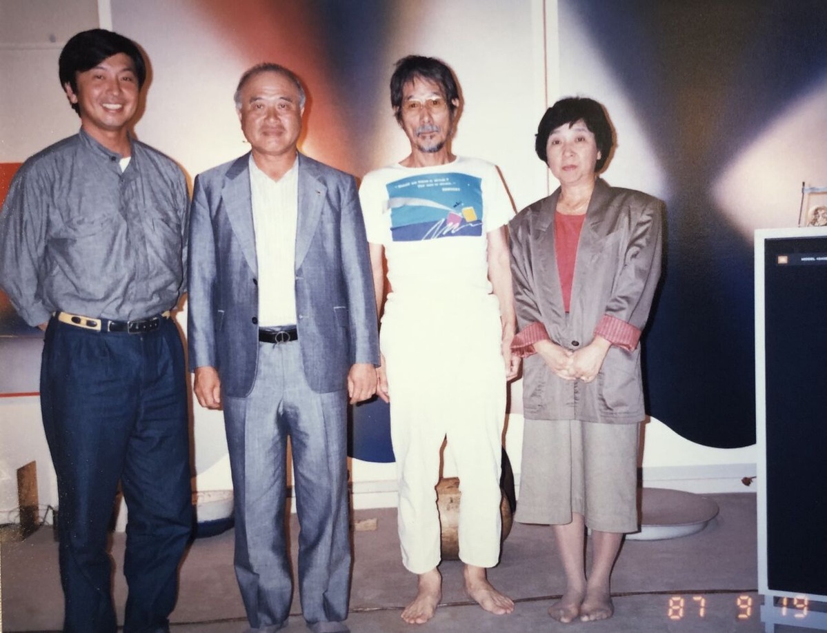 015泉茂と中上夫妻、私　(泉茂宅にて)