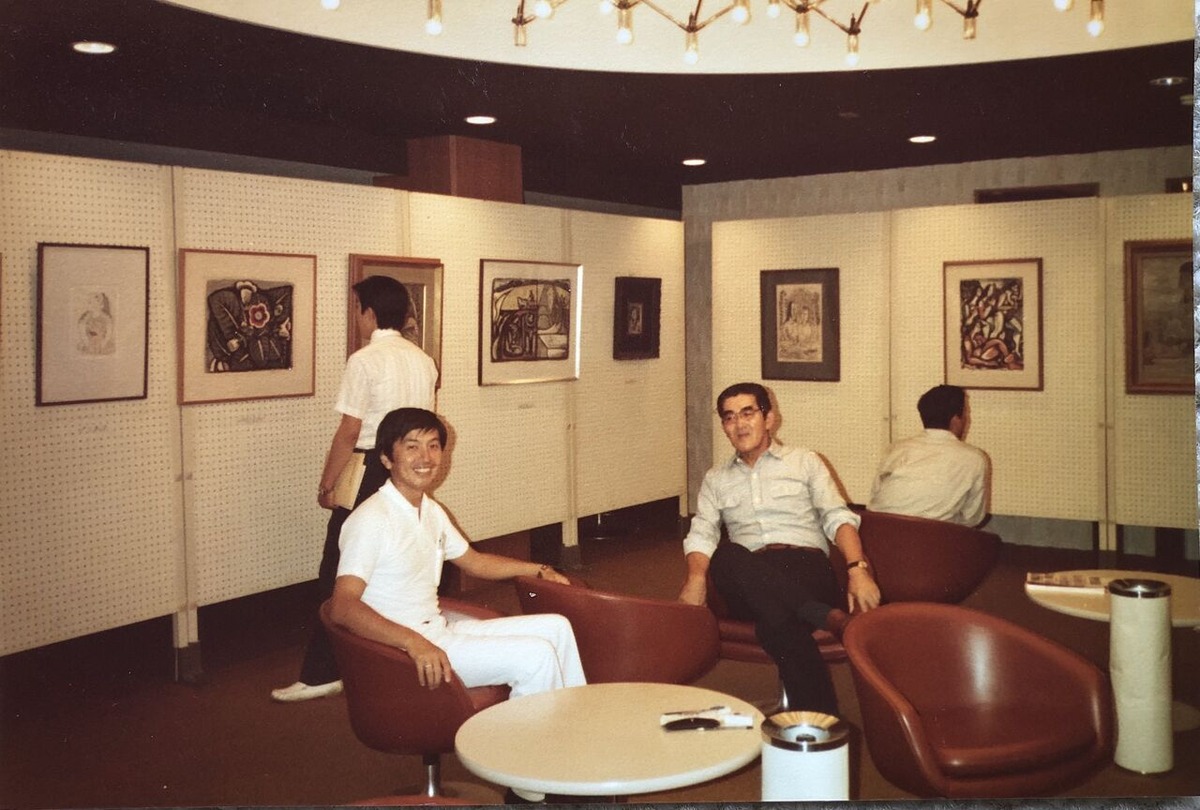 010アートフル主催の北川民次展にて　原田と私