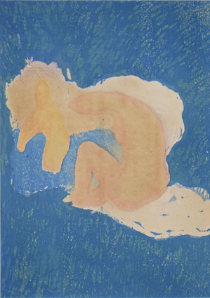 恩地孝四郎_水浴