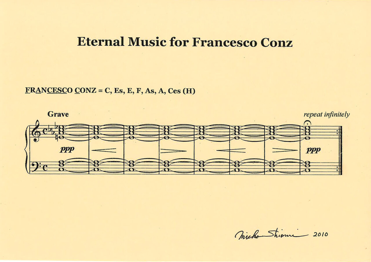 Eternal Music for Francesco Conz