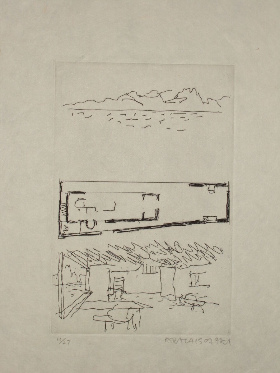 磯崎新_第二信より　挿画6　（B）