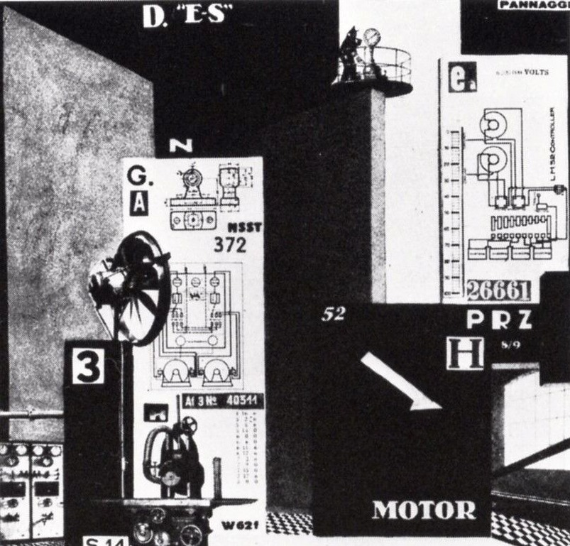 図２：パンナッジ《舞台「機械の苦悩」のための図案》