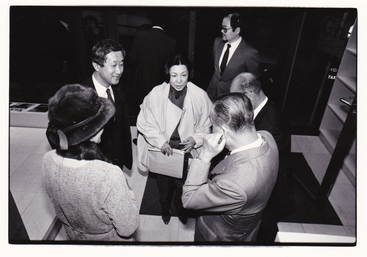 198311GAギャラリーオープニング 磯崎新 宮脇愛子