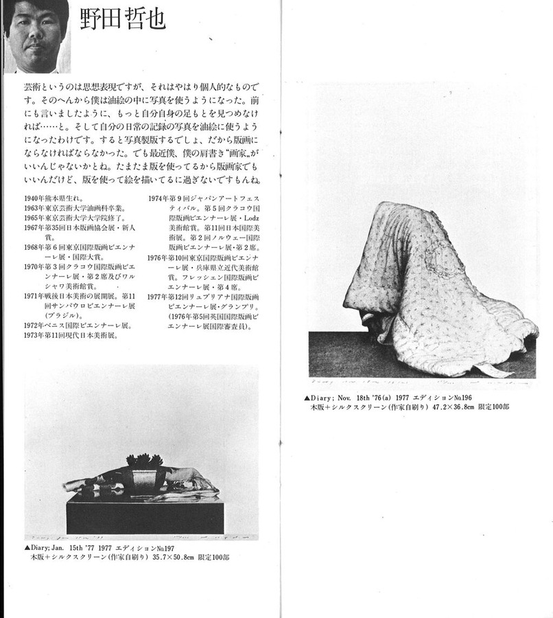 197710現代と声パンフ12 野田哲也