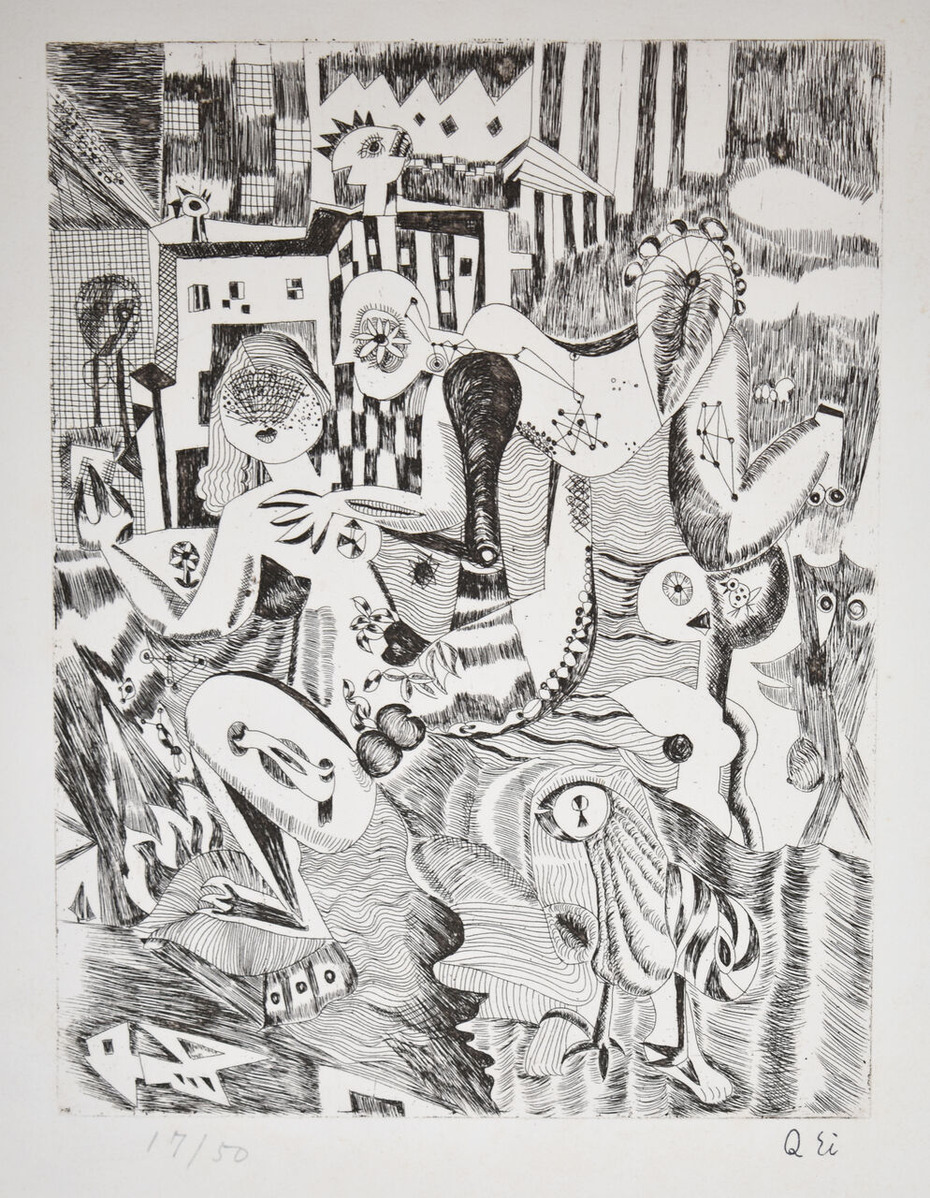 瑛九‗銅版画‗No.15 (1)