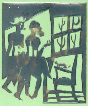 瑛九フォトデッサン型紙22A