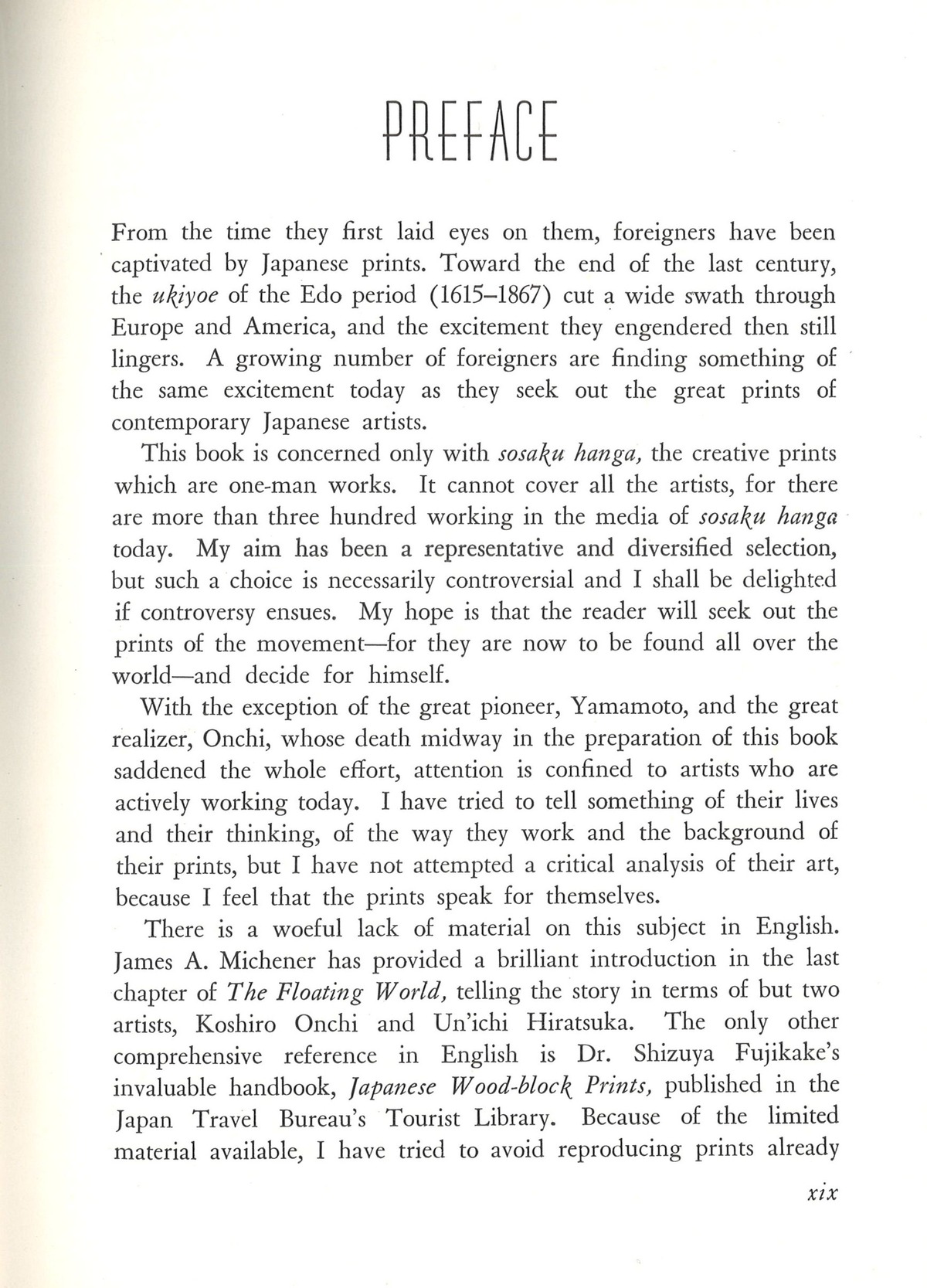 スタットラー日本の現代版画序文１