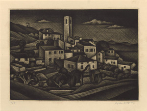 長谷川潔_ヴォルクスの村