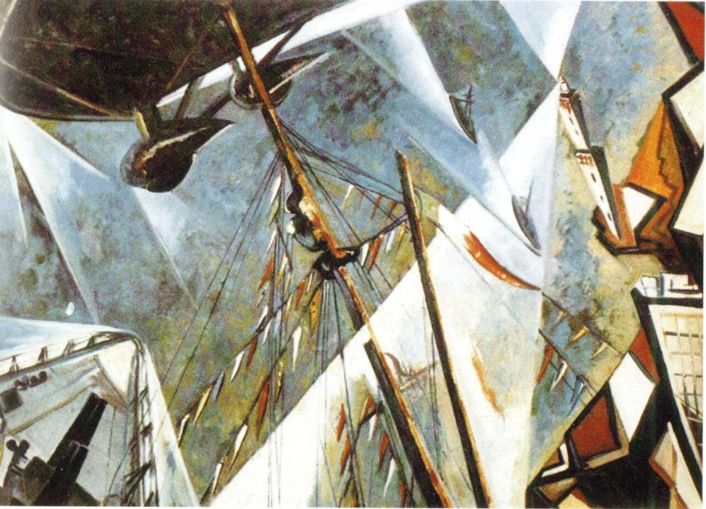 図４　バルバラ《祭りの最中の地中海の港》