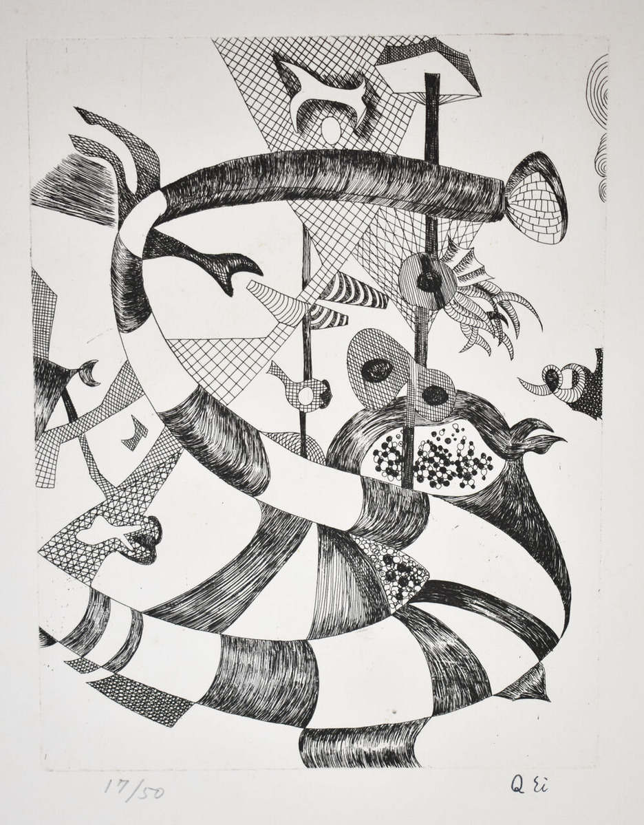 瑛九‗銅版画‗No.10 (1)