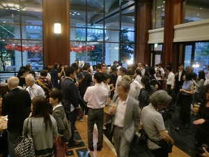 afafにてレセプション