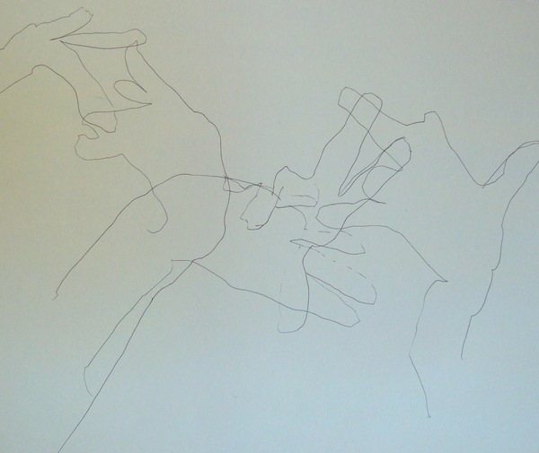 トリシャブラウン鉛筆ドローイング1999