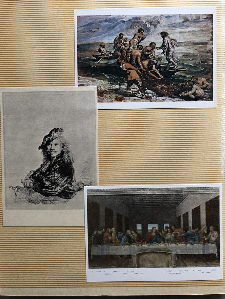 当時各地の美術館で買い求めた絵葉書3