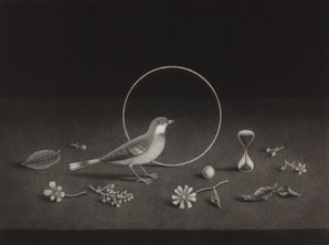 《時 静物画》1969年 マニエル・ノワール 269×360mm