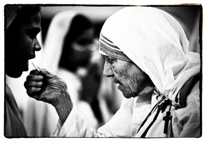 鋭い眼光のマザー・テレサ