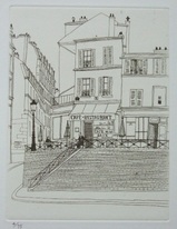 風間完パリ時代３巻-カフェ