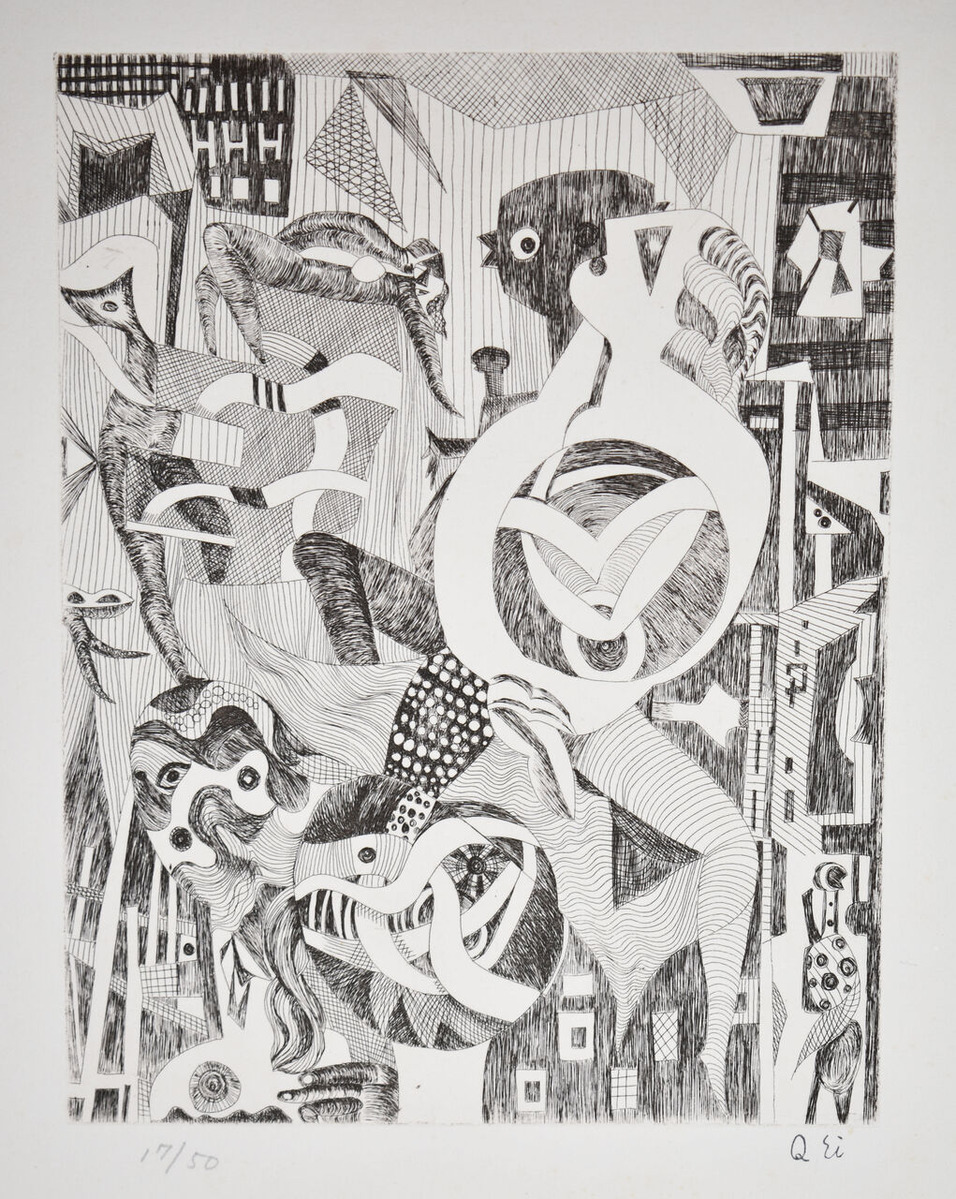 瑛九‗銅版画‗No.13 (1)