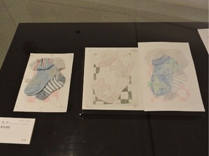 20190709中尾美穂_026ソックスを描いた小さい水彩画