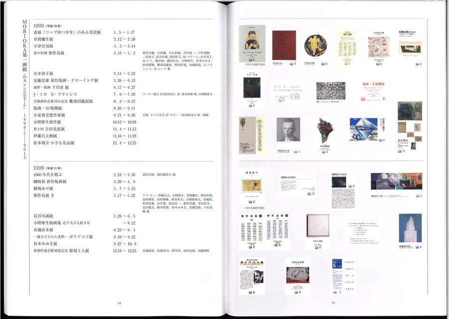 morioka第一画廊史54－55頁