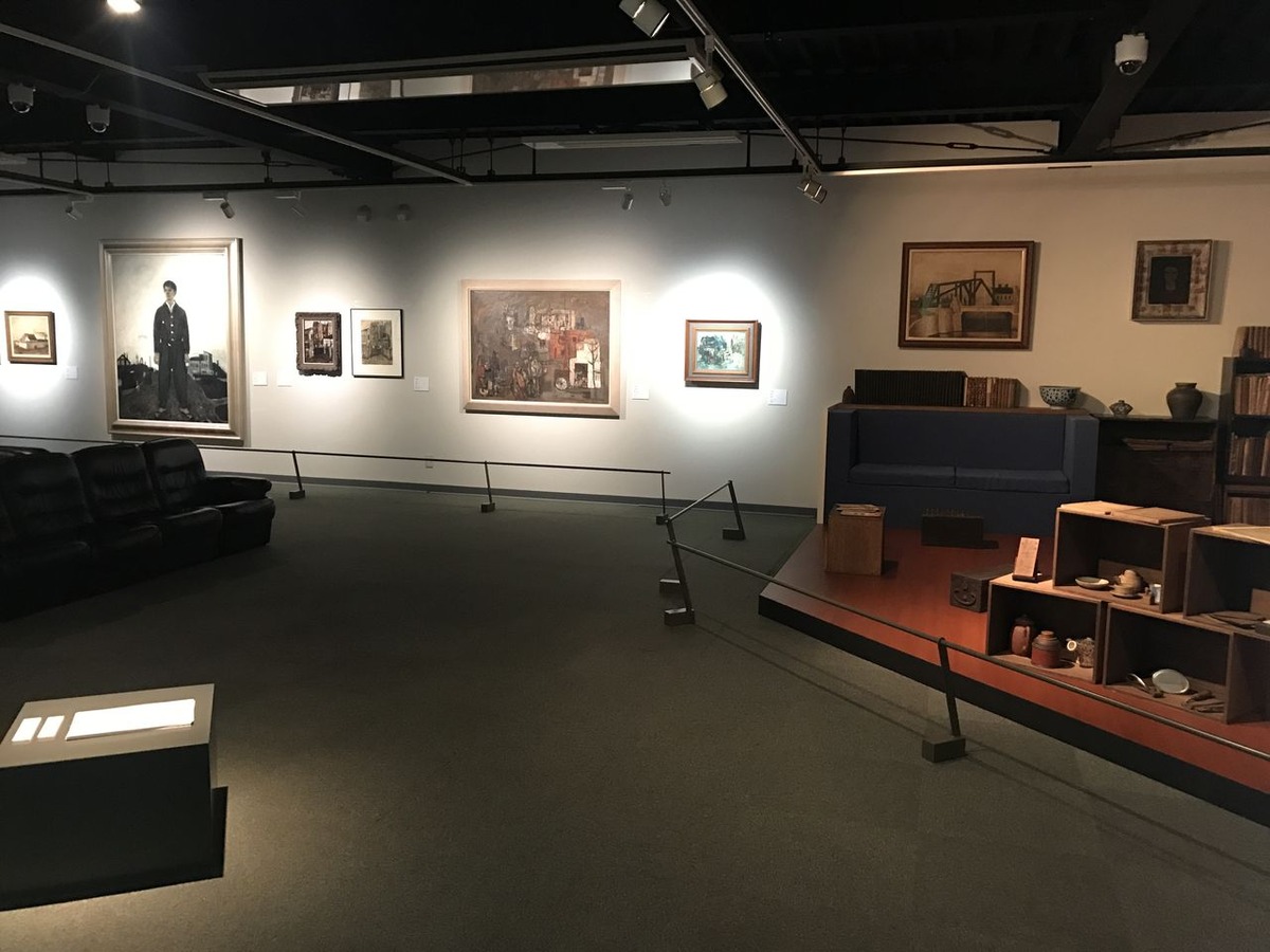 展覧会会場　アトリエ再見とともに