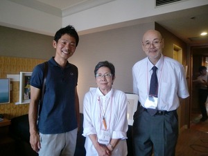 afafにて市議の橋田さん