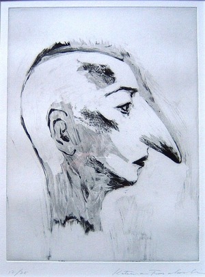 ⑤-5　1990　舟越桂「北からの音　State1」