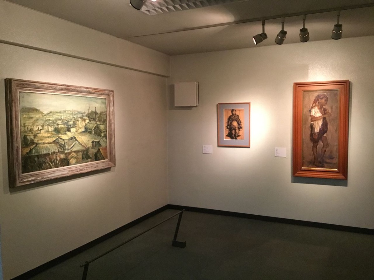 「竣介のアトリエを訪れた画家たち2」より