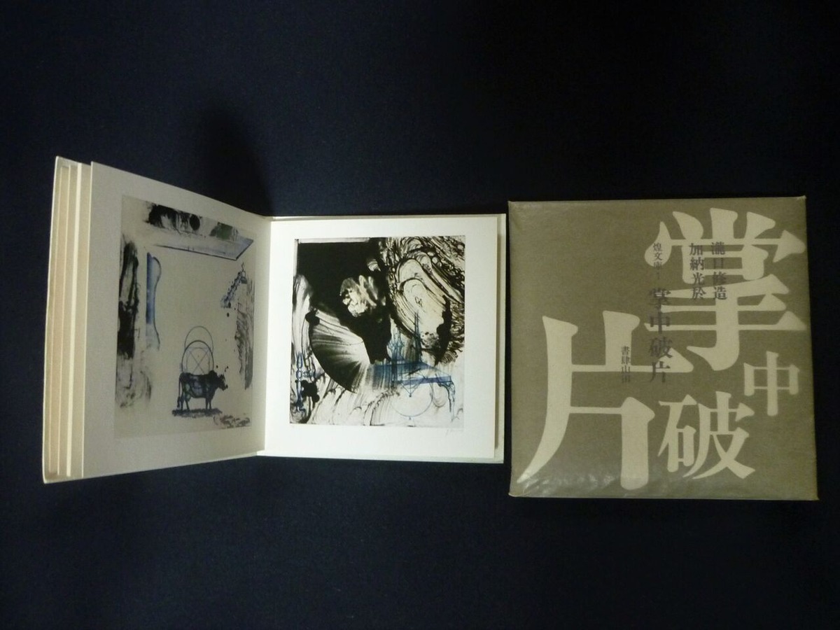 図版７．「掌中破片」本冊と函１９７９年書肆山田刊