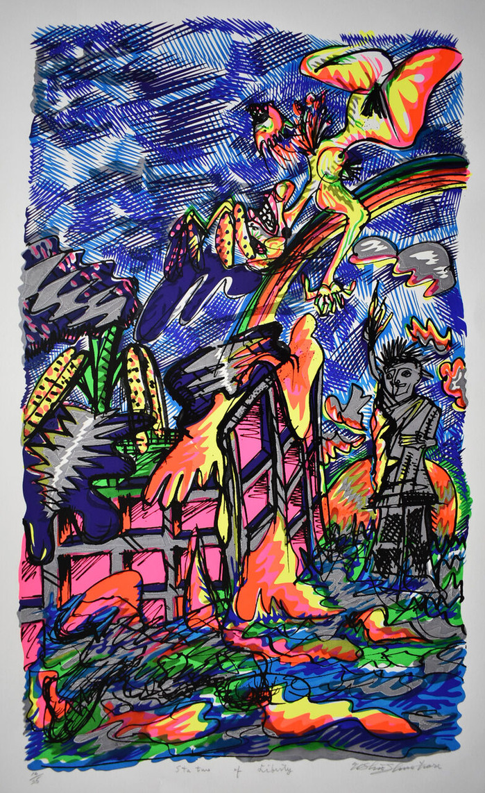 篠原有司男《Statue of Liberty》