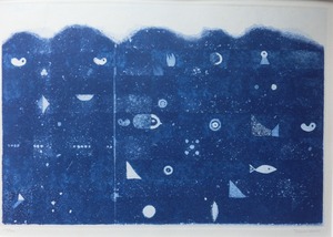 駒井哲郎「岩礁」1970