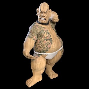 男気(阿)  110cm×65cm×40cm