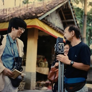 私が撮影した東松先生と泰子さんと父