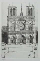 風間完パリ時代1-ノートルダム寺院