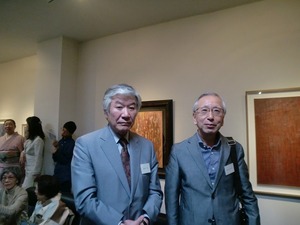 大川美で難波田武男さん、椿原さん