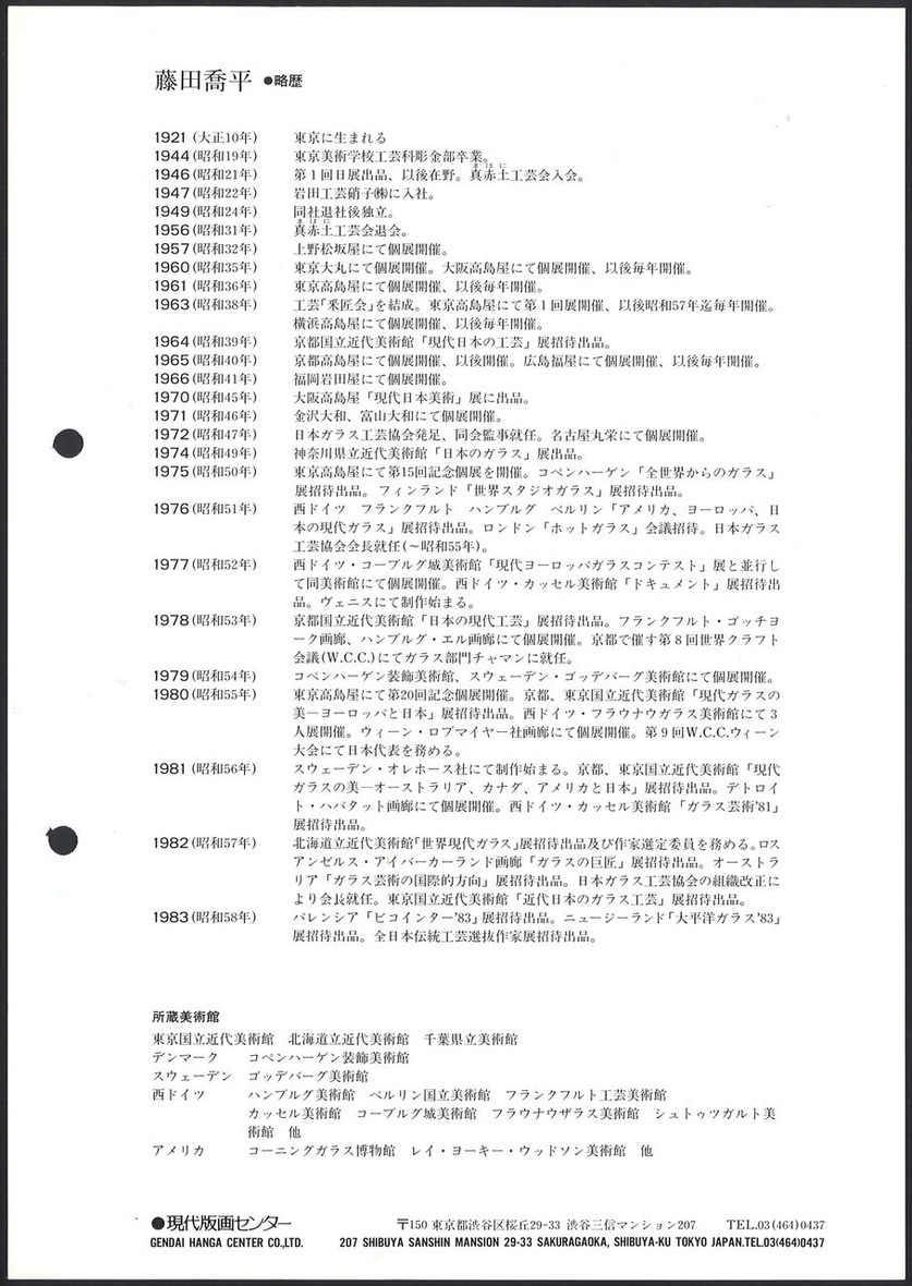 1983_07_藤田喬平_サンマルコの旗_etc_うら