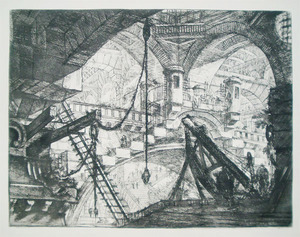 貝殻装飾のあるアーチ