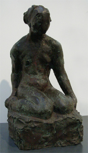 戸張孤雁 《煌く嫉妬》 1924年 ブロンズ