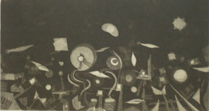 駒井哲郎《芽生え》