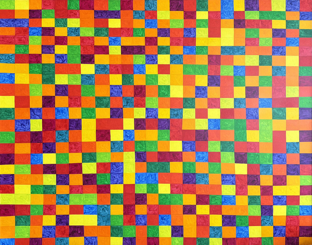 靉嘔《Rainbow field Finnegans Wake #14》